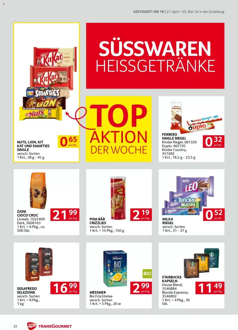 Transgourmet Flugblatt (ab 27.04.2026) - Angebote und Prospekt - Seite 22