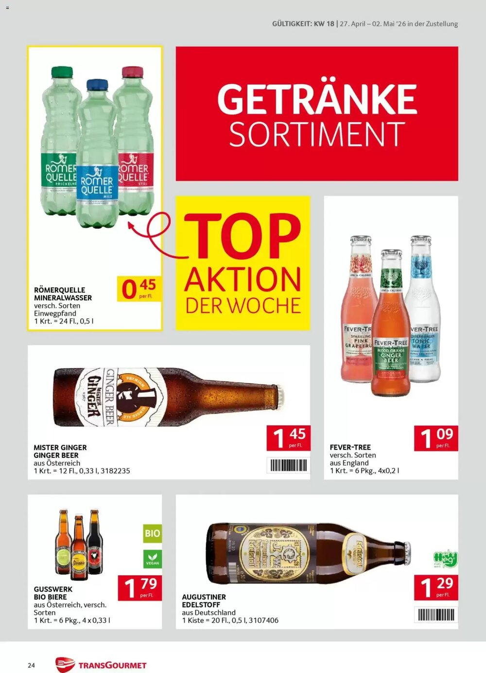 Transgourmet Flugblatt (ab 27.04.2026) - Angebote und Prospekt - Seite 24