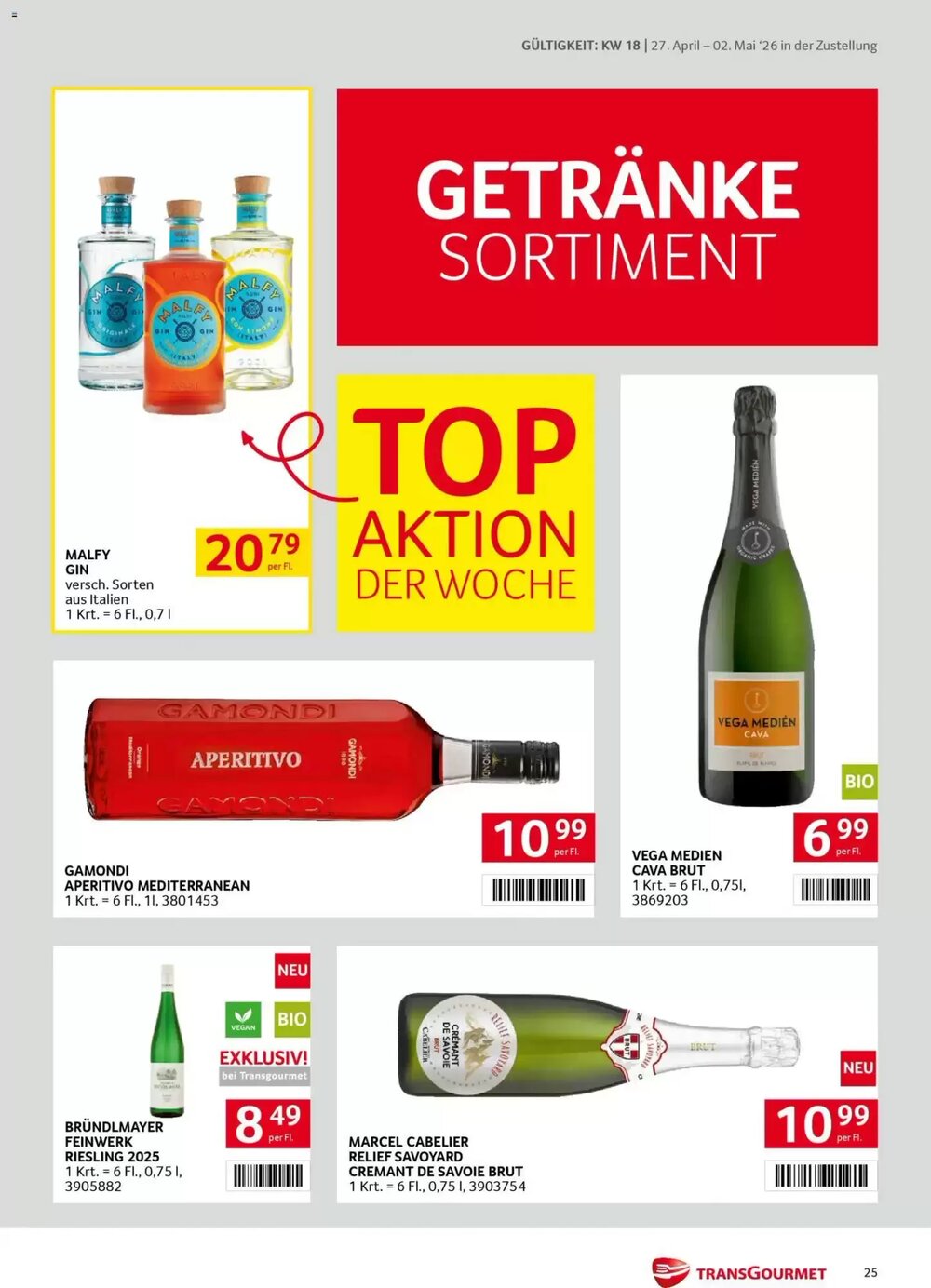 Transgourmet Flugblatt (ab 27.04.2026) - Angebote und Prospekt - Seite 25