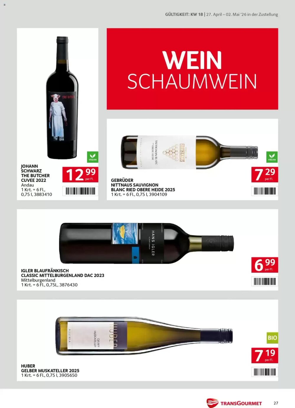 Transgourmet Flugblatt (ab 27.04.2026) - Angebote und Prospekt - Seite 27