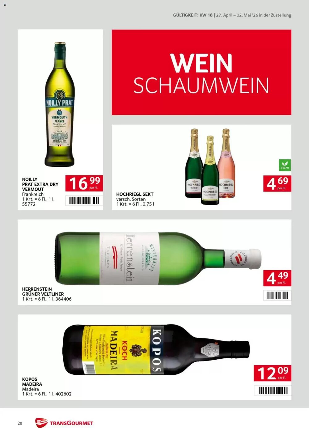 Transgourmet Flugblatt (ab 27.04.2026) - Angebote und Prospekt - Seite 28