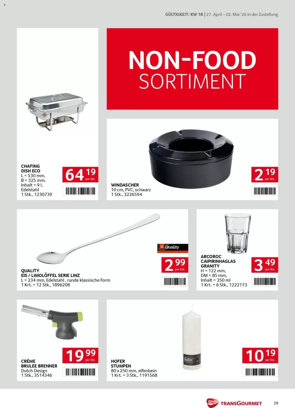 Transgourmet Flugblatt (ab 27.04.2026) - Angebote und Prospekt - Seite 29