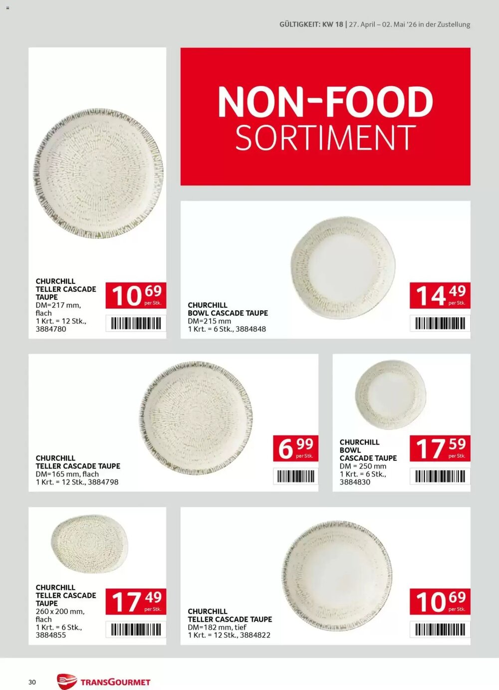 Transgourmet Flugblatt (ab 27.04.2026) - Angebote und Prospekt - Seite 30
