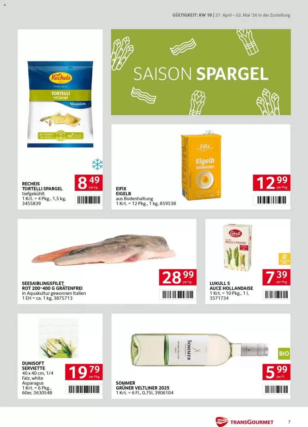 Transgourmet Flugblatt (ab 27.04.2026) - Angebote und Prospekt - Seite 7