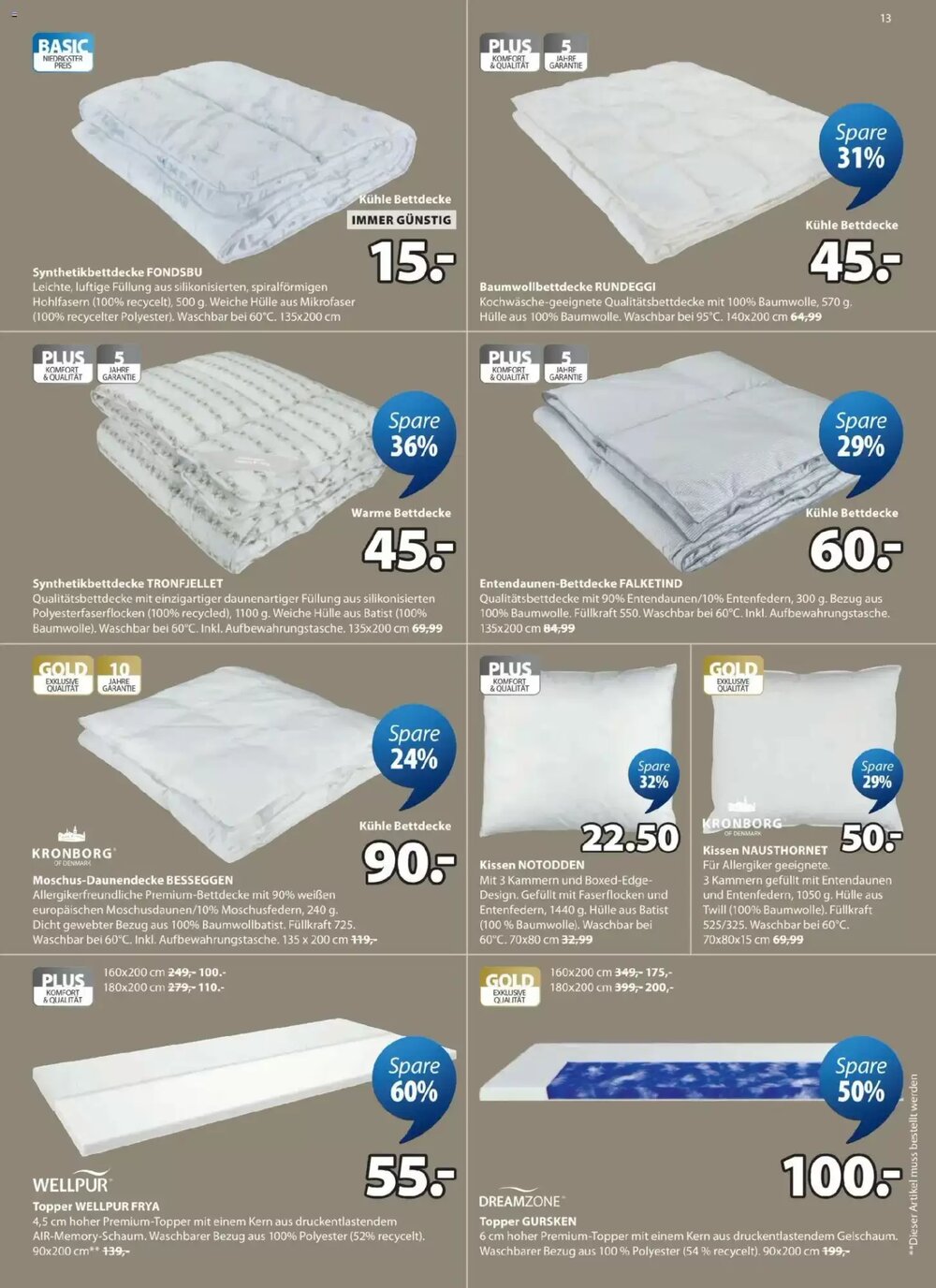 JYSK Flugblatt (ab 28.04.2026) - Angebote und Prospekt - Seite 13