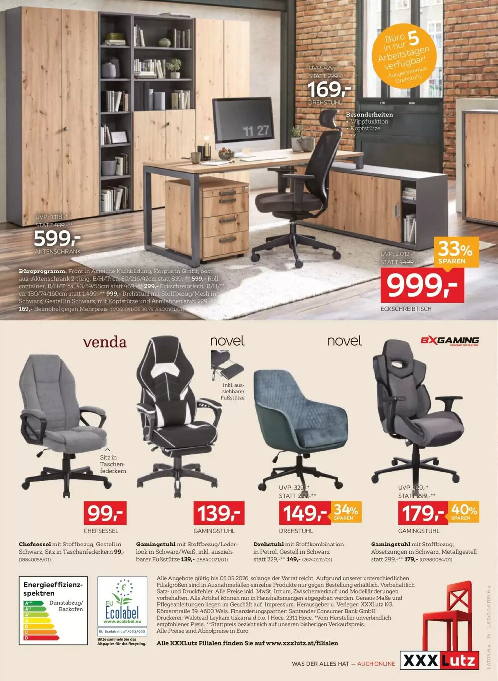 XXXLutz Flugblatt (ab 28.04.2026) - Angebote und Prospekt - Seite 16