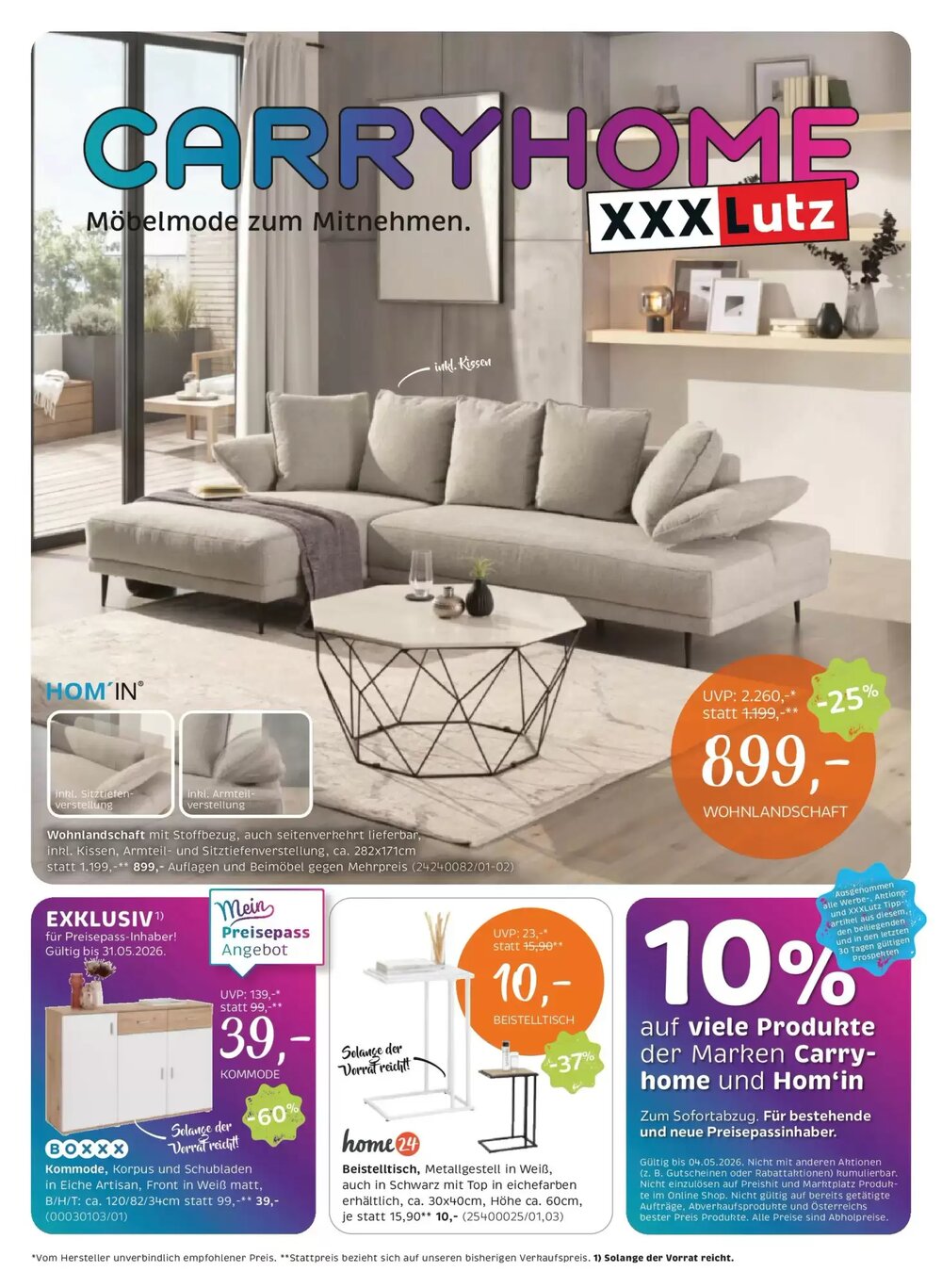 XXXLutz Flugblatt (ab 28.04.2026) - Angebote und Prospekt - Seite 1