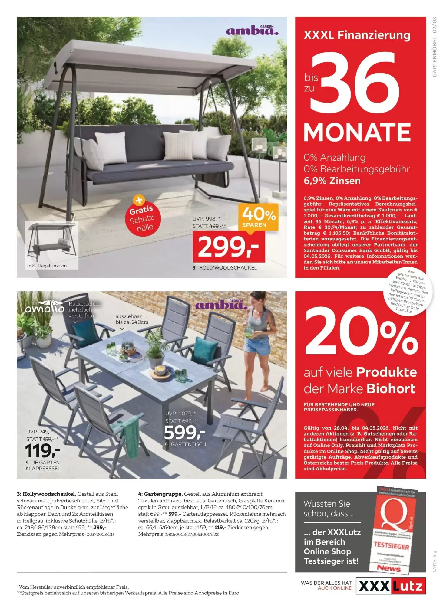 XXXLutz Flugblatt (ab 28.04.2026) - Angebote und Prospekt - Seite 3