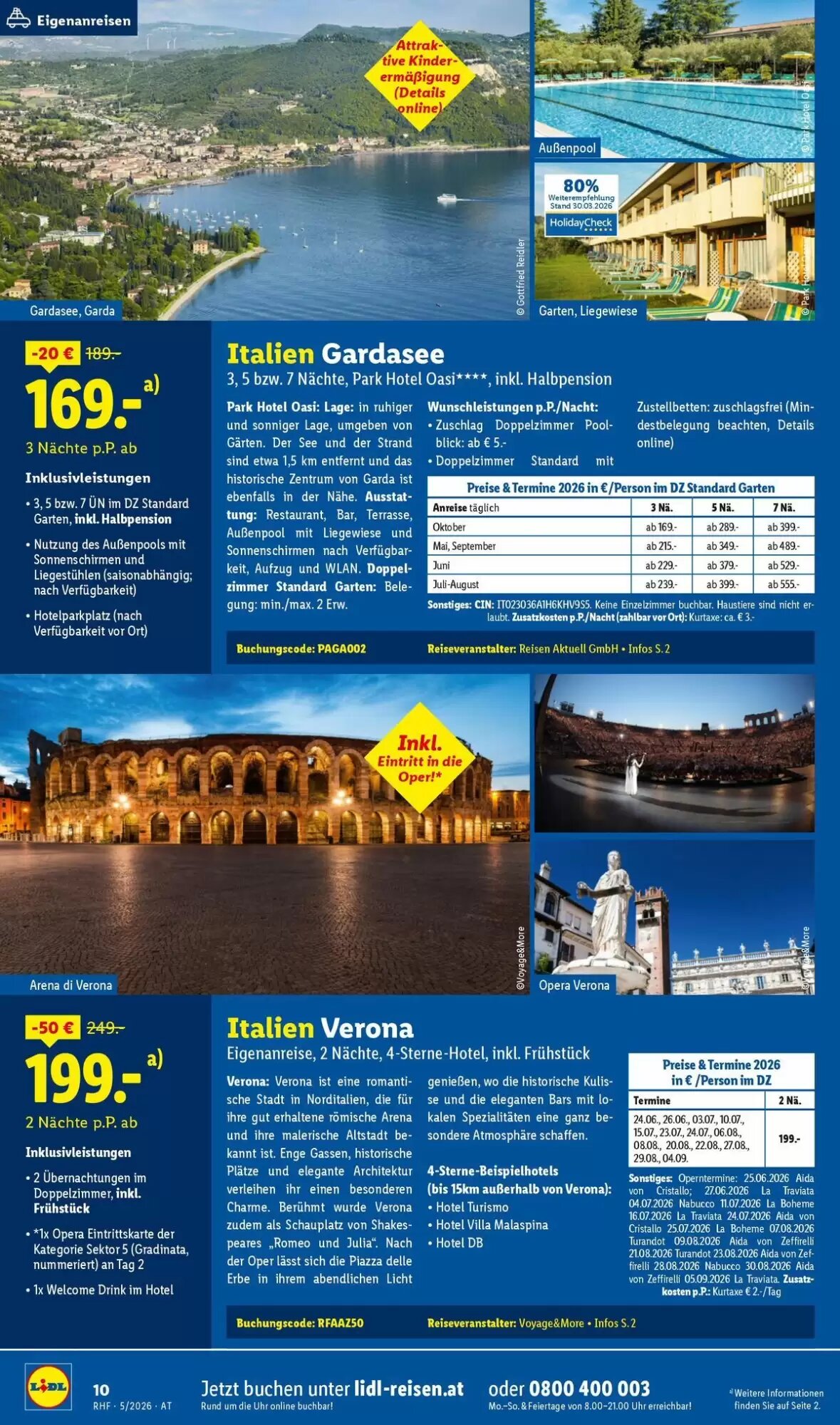 Lidl Reisen Flugblatt (ab 29.04.2026) - Angebote und Prospekt - Seite 10