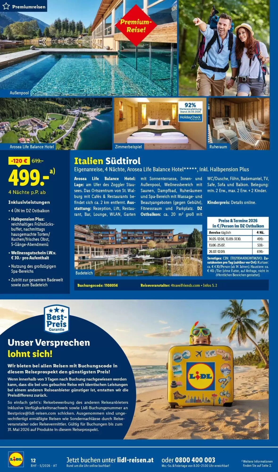 Lidl Reisen Flugblatt (ab 29.04.2026) - Angebote und Prospekt - Seite 12