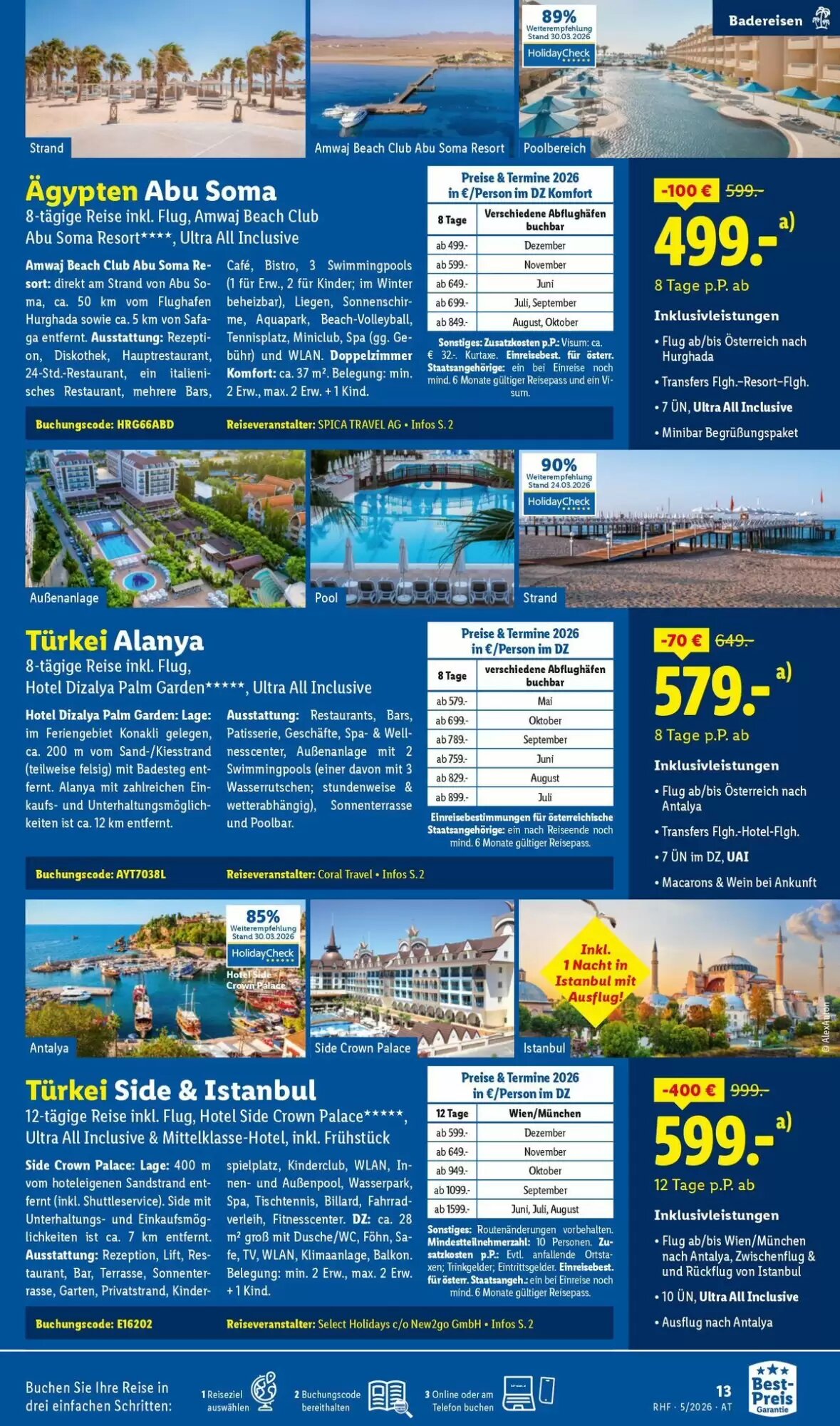 Lidl Reisen Flugblatt (ab 29.04.2026) - Angebote und Prospekt - Seite 13