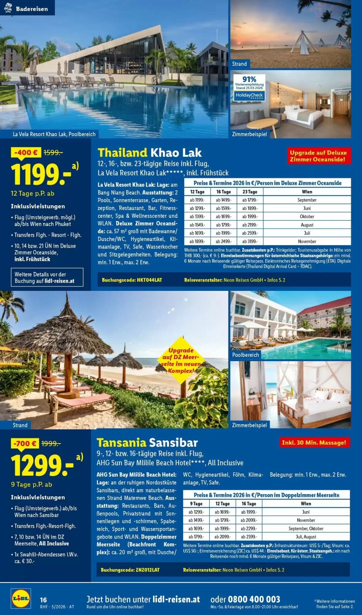 Lidl Reisen Flugblatt (ab 29.04.2026) - Angebote und Prospekt - Seite 16