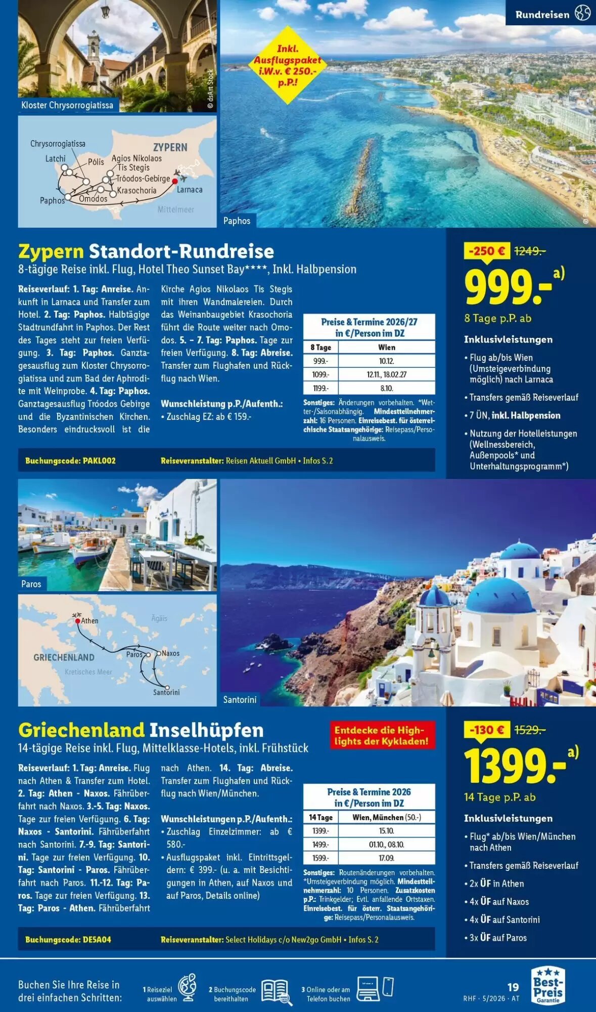 Lidl Reisen Flugblatt (ab 29.04.2026) - Angebote und Prospekt - Seite 19