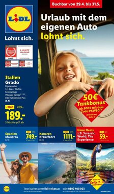 Lidl Reisen Flugblatt (ab 29.04.2026) - Angebote und Prospekt