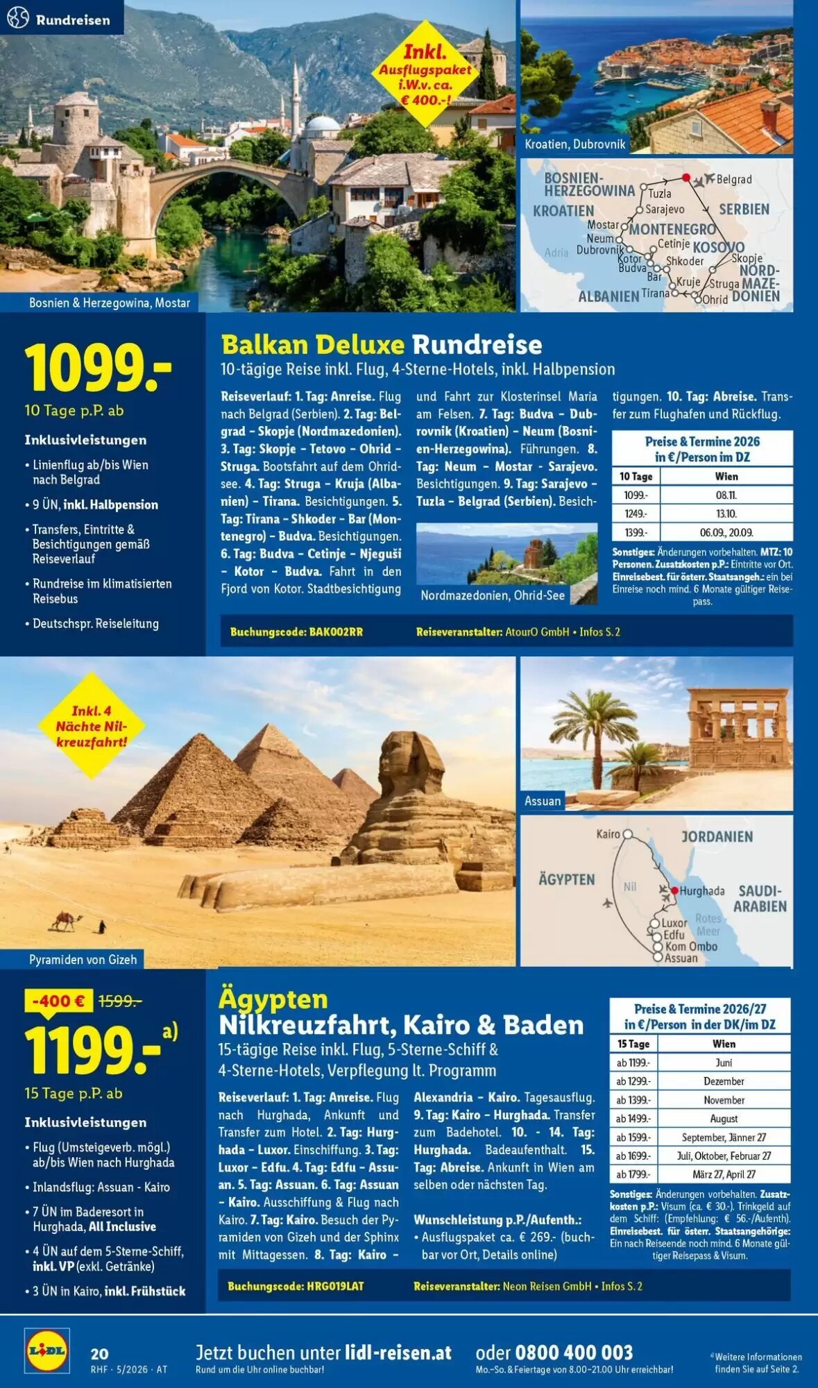 Lidl Reisen Flugblatt (ab 29.04.2026) - Angebote und Prospekt - Seite 20