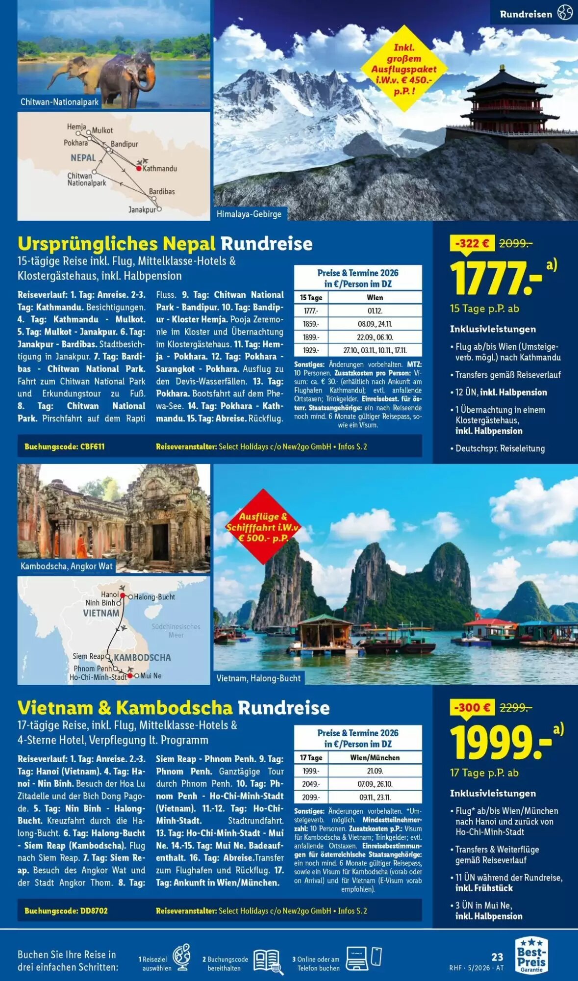 Lidl Reisen Flugblatt (ab 29.04.2026) - Angebote und Prospekt - Seite 23