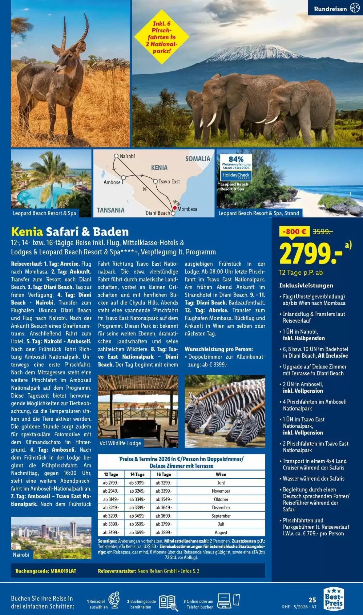 Lidl Reisen Flugblatt (ab 29.04.2026) - Angebote und Prospekt - Seite 25