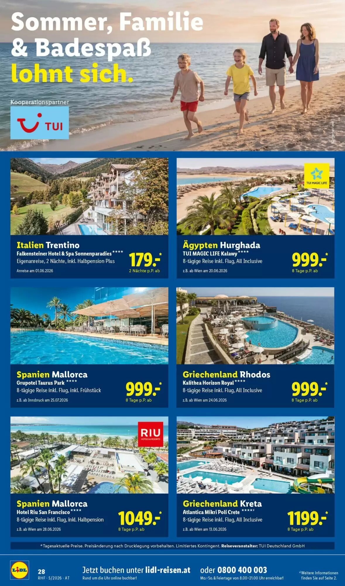 Lidl Reisen Flugblatt (ab 29.04.2026) - Angebote und Prospekt - Seite 28
