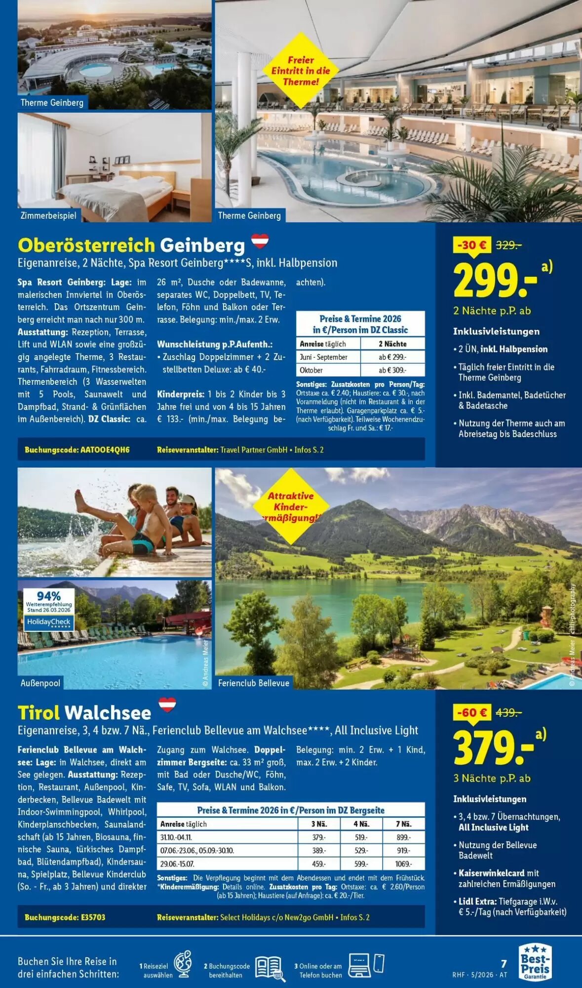 Lidl Reisen Flugblatt (ab 29.04.2026) - Angebote und Prospekt - Seite 7