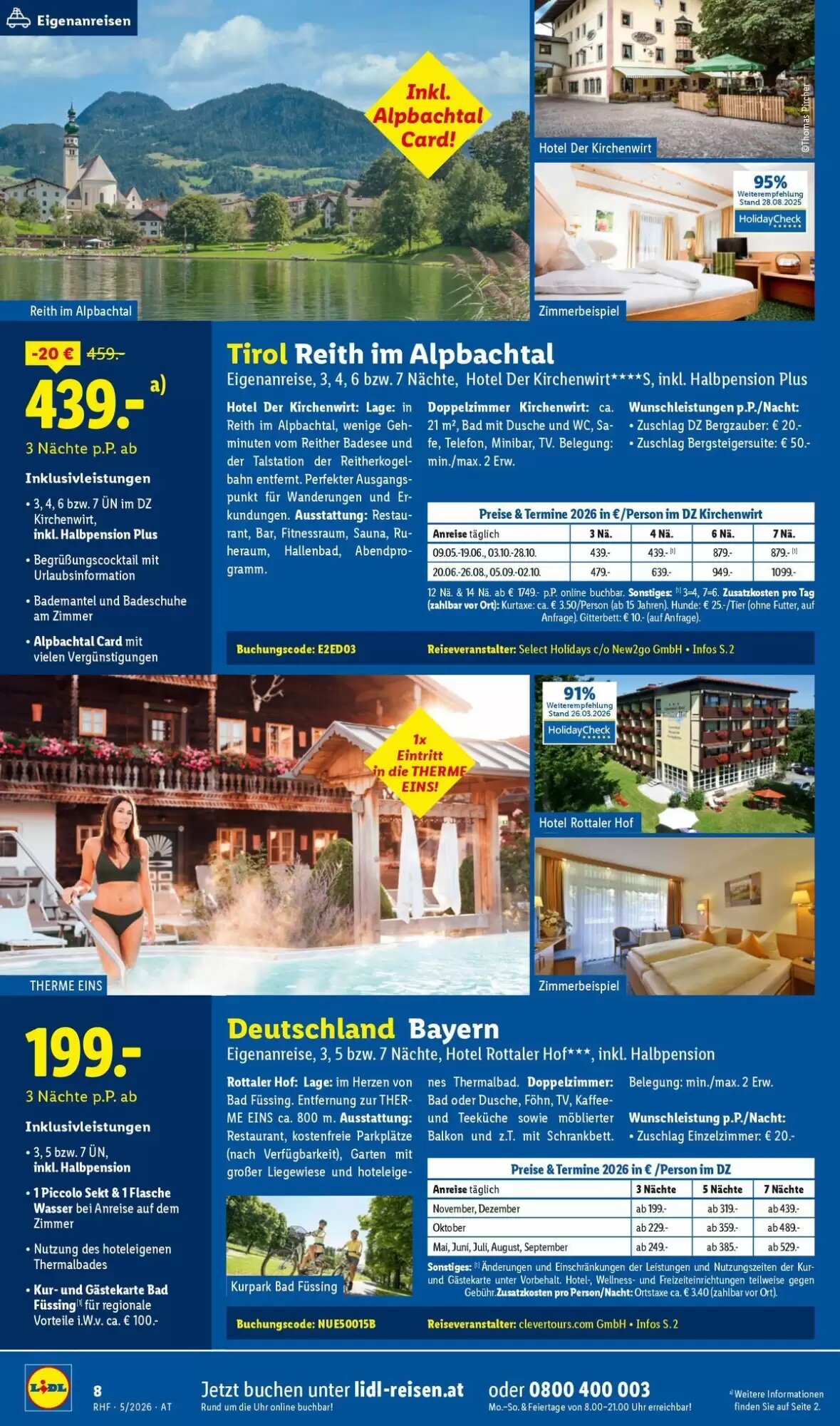 Lidl Reisen Flugblatt (ab 29.04.2026) - Angebote und Prospekt - Seite 8