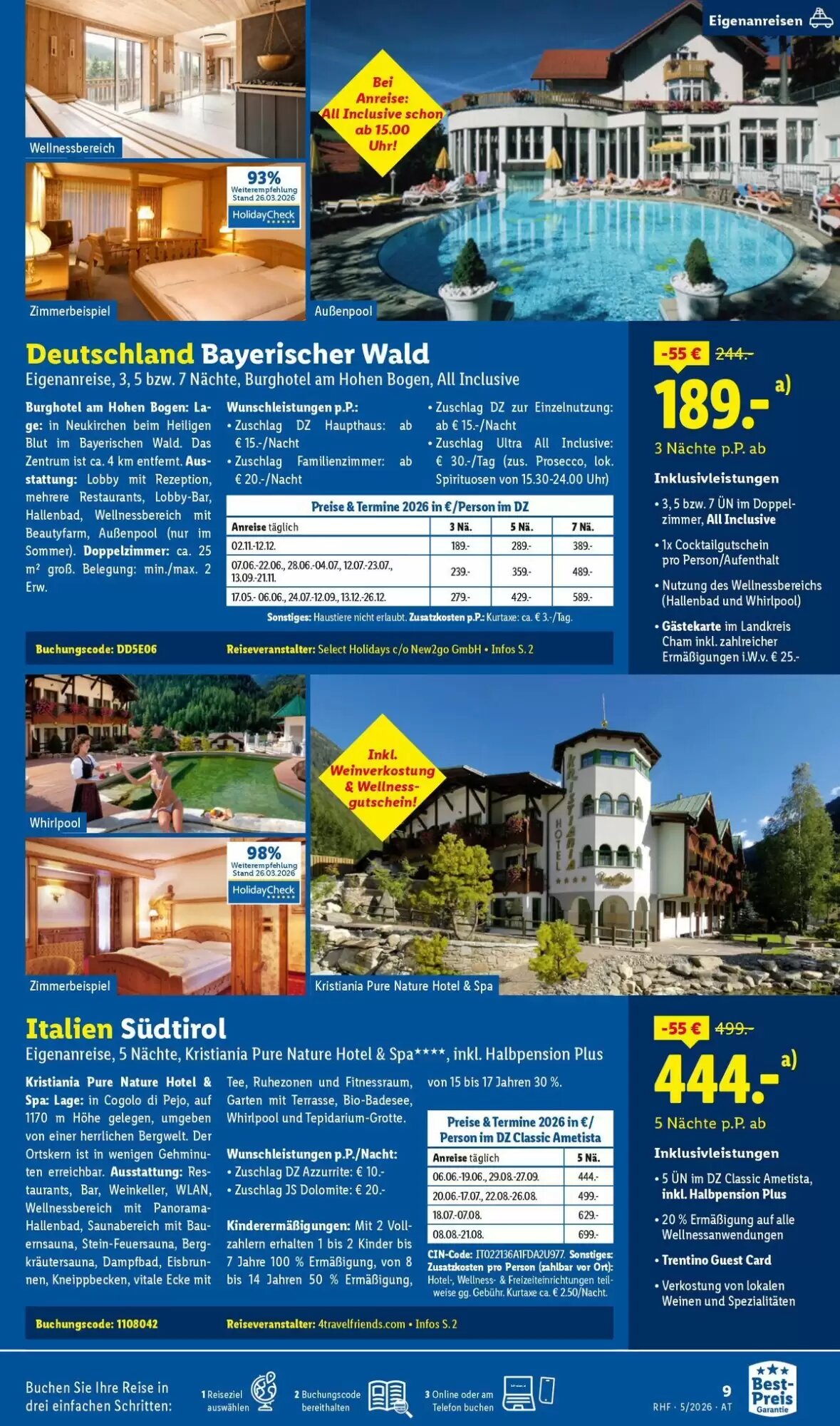 Lidl Reisen Flugblatt (ab 29.04.2026) - Angebote und Prospekt - Seite 9