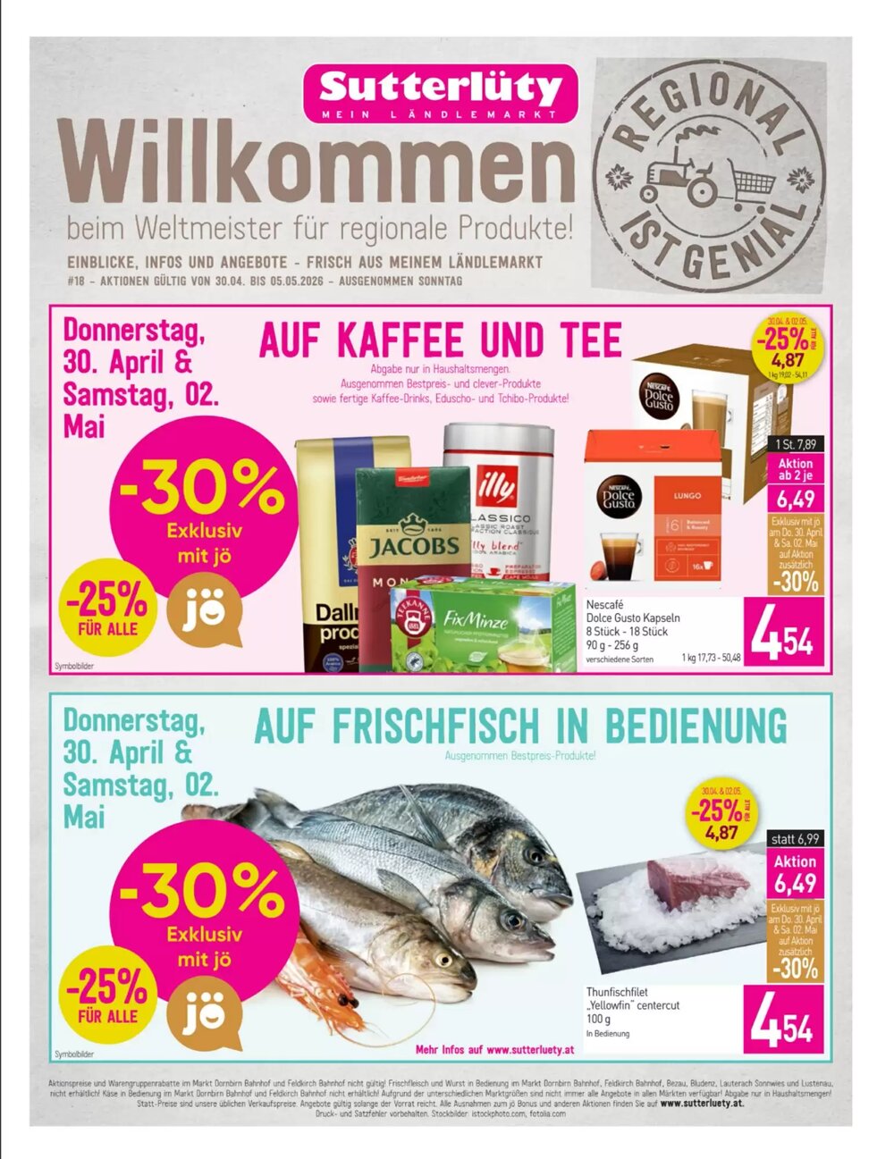 Sutterlüty Flugblatt (ab 30.04.2026) - Angebote und Prospekt - Seite 1