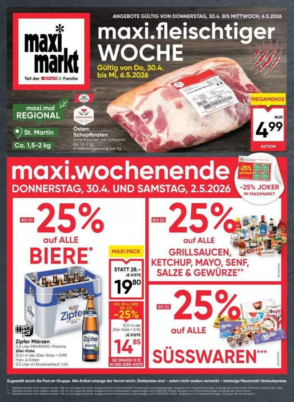 Maximarkt Flugblatt (ab 30.04.2026) - Angebote und Prospekt - Seite 1
