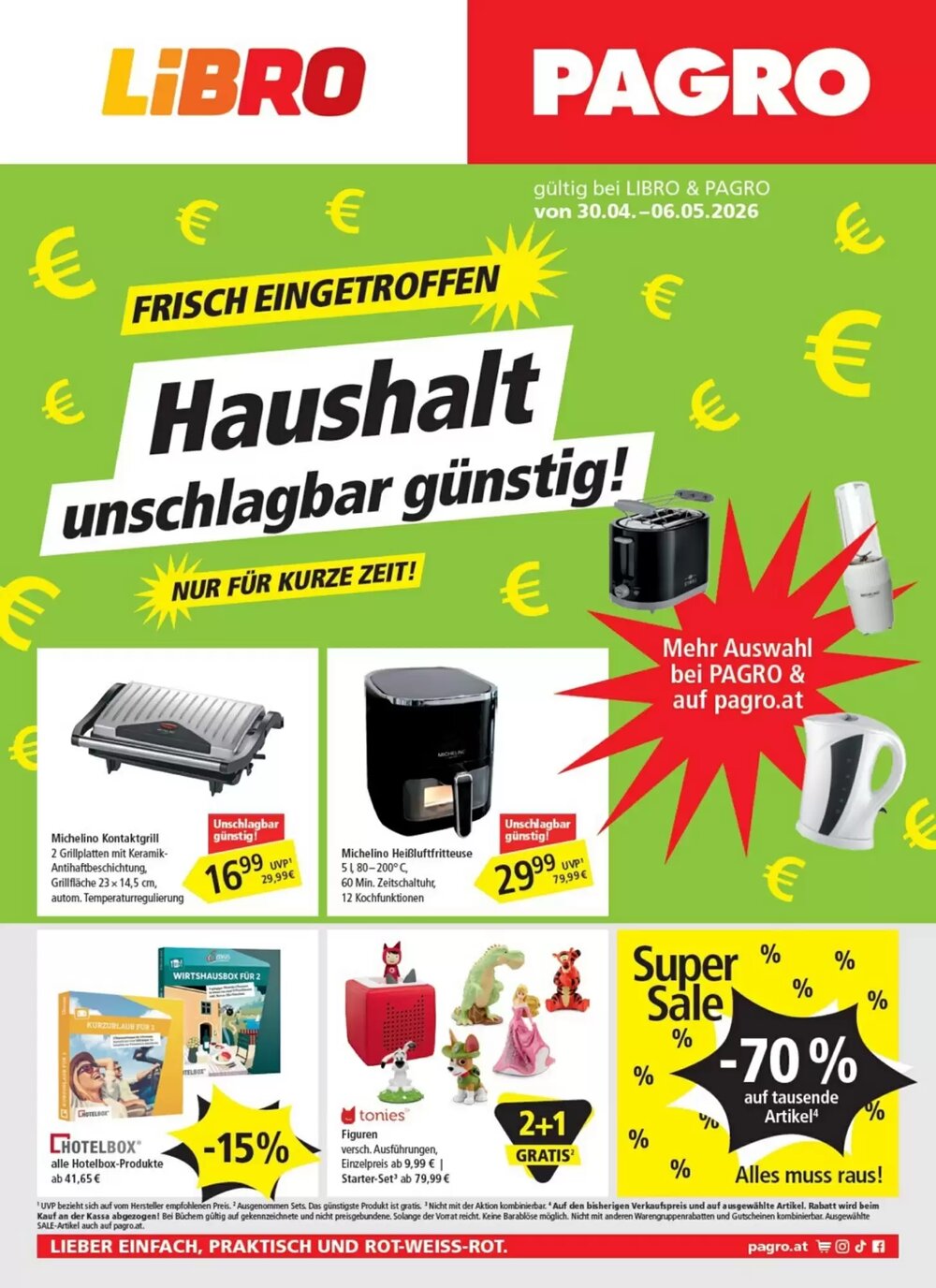 Pagro Diskont Flugblatt (ab 30.04.2026) - Angebote und Prospekt - Seite 1