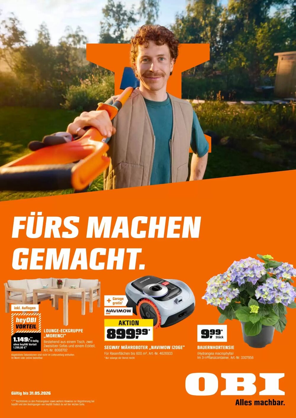 OBI Flugblatt (ab 01.05.2026) - Angebote und Prospekt - Seite 1
