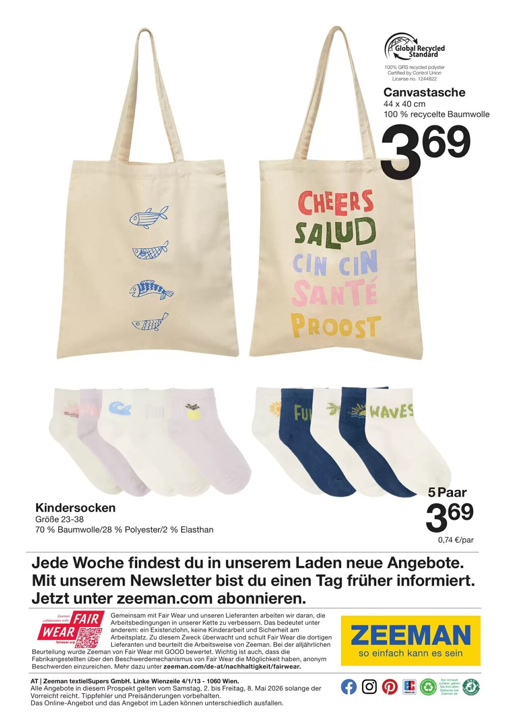 Zeeman Flugblatt (ab 02.05.2026) - Angebote und Prospekt - Seite 22