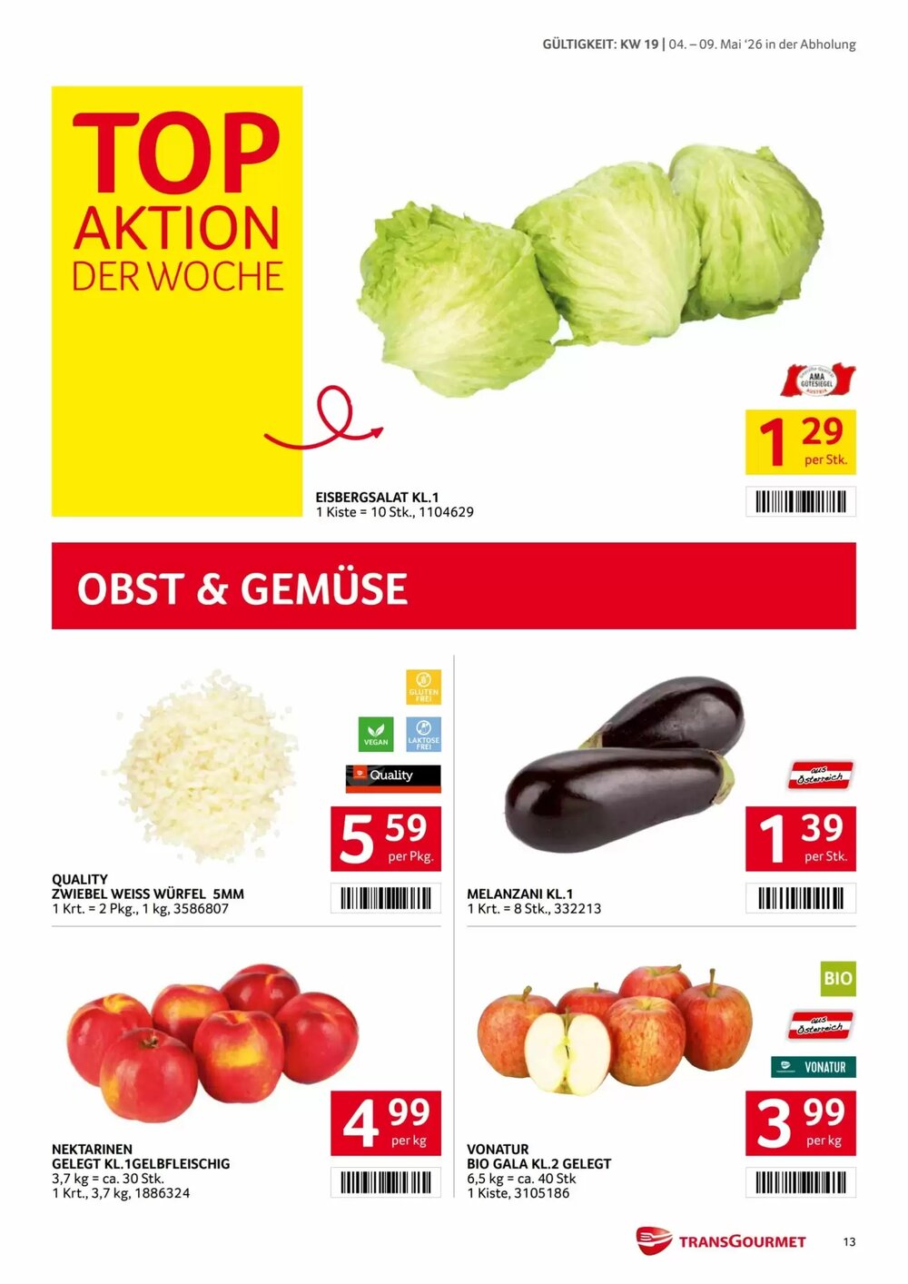 Transgourmet Flugblatt (ab 04.05.2026) - Angebote und Prospekt - Seite 13