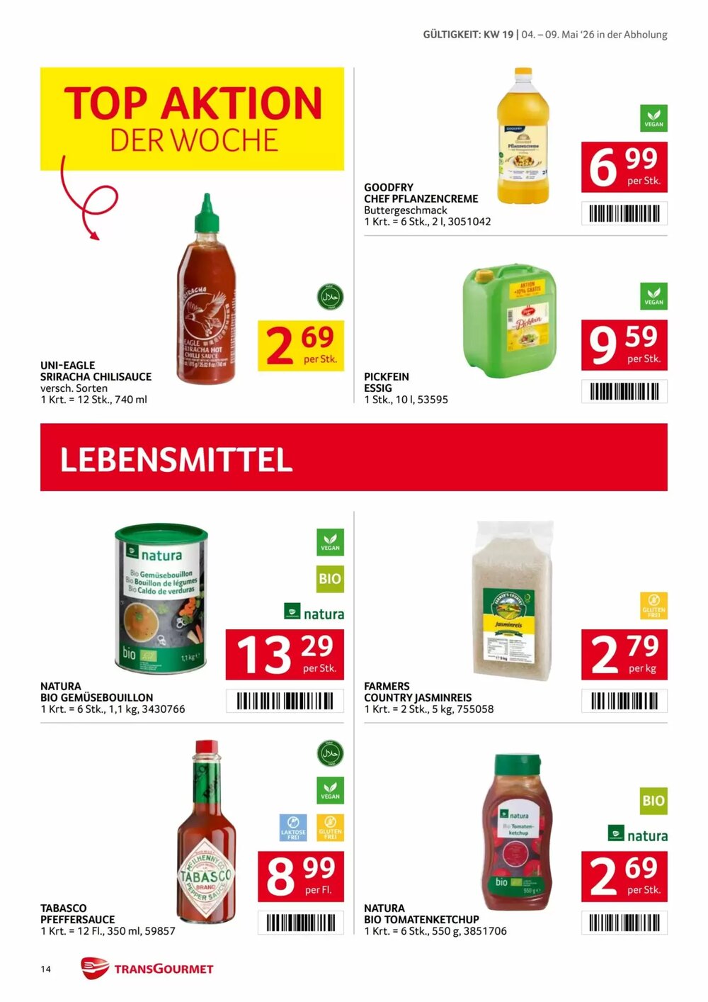 Transgourmet Flugblatt (ab 04.05.2026) - Angebote und Prospekt - Seite 14