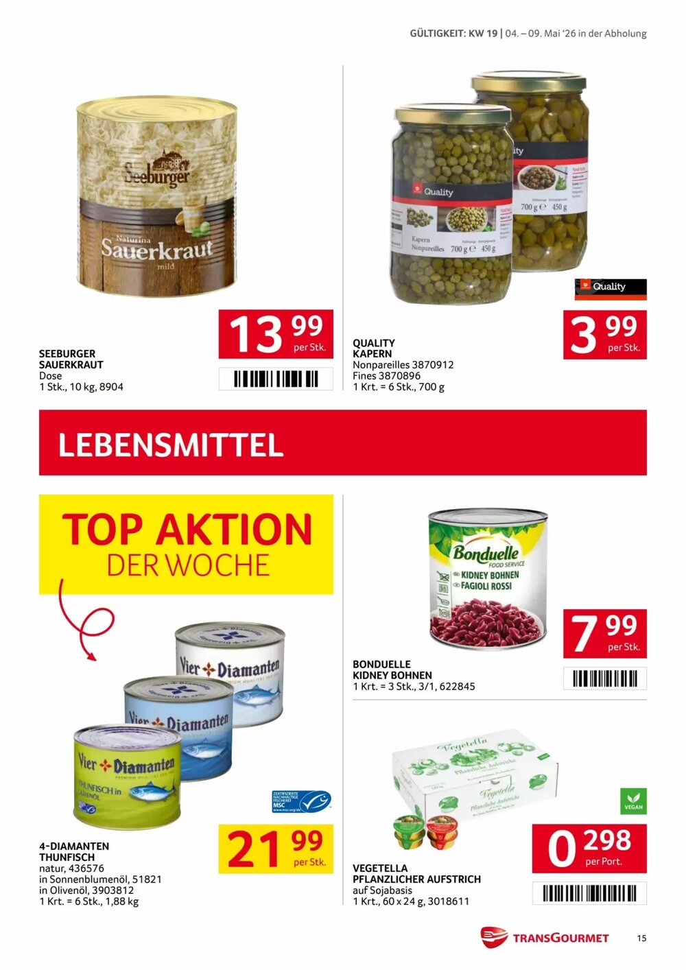 Transgourmet Flugblatt (ab 04.05.2026) - Angebote und Prospekt - Seite 15