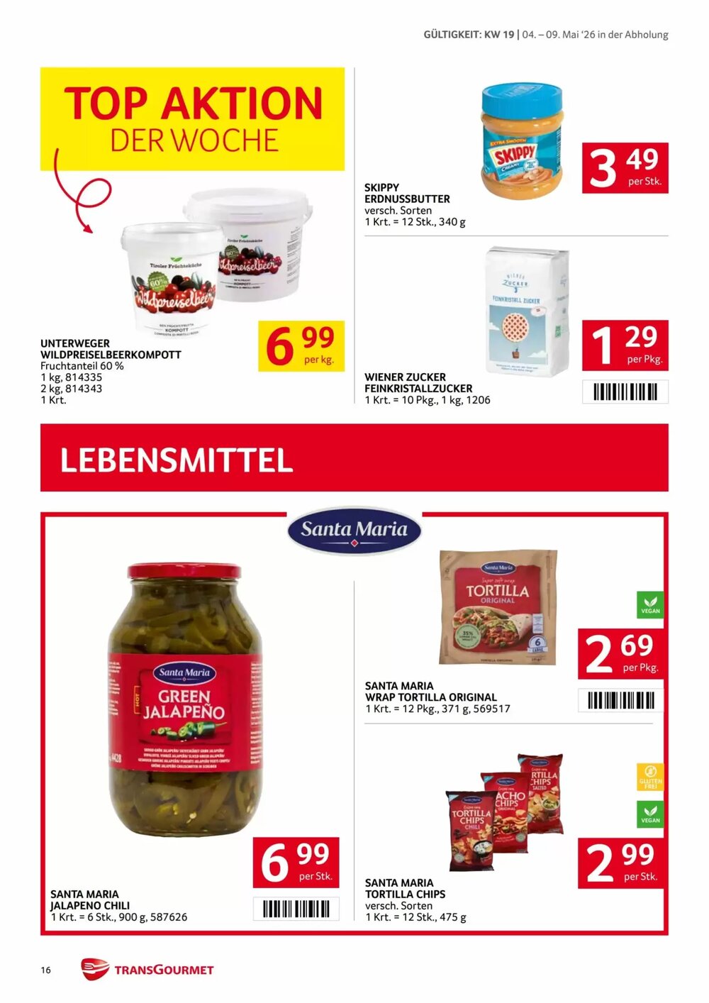 Transgourmet Flugblatt (ab 04.05.2026) - Angebote und Prospekt - Seite 16