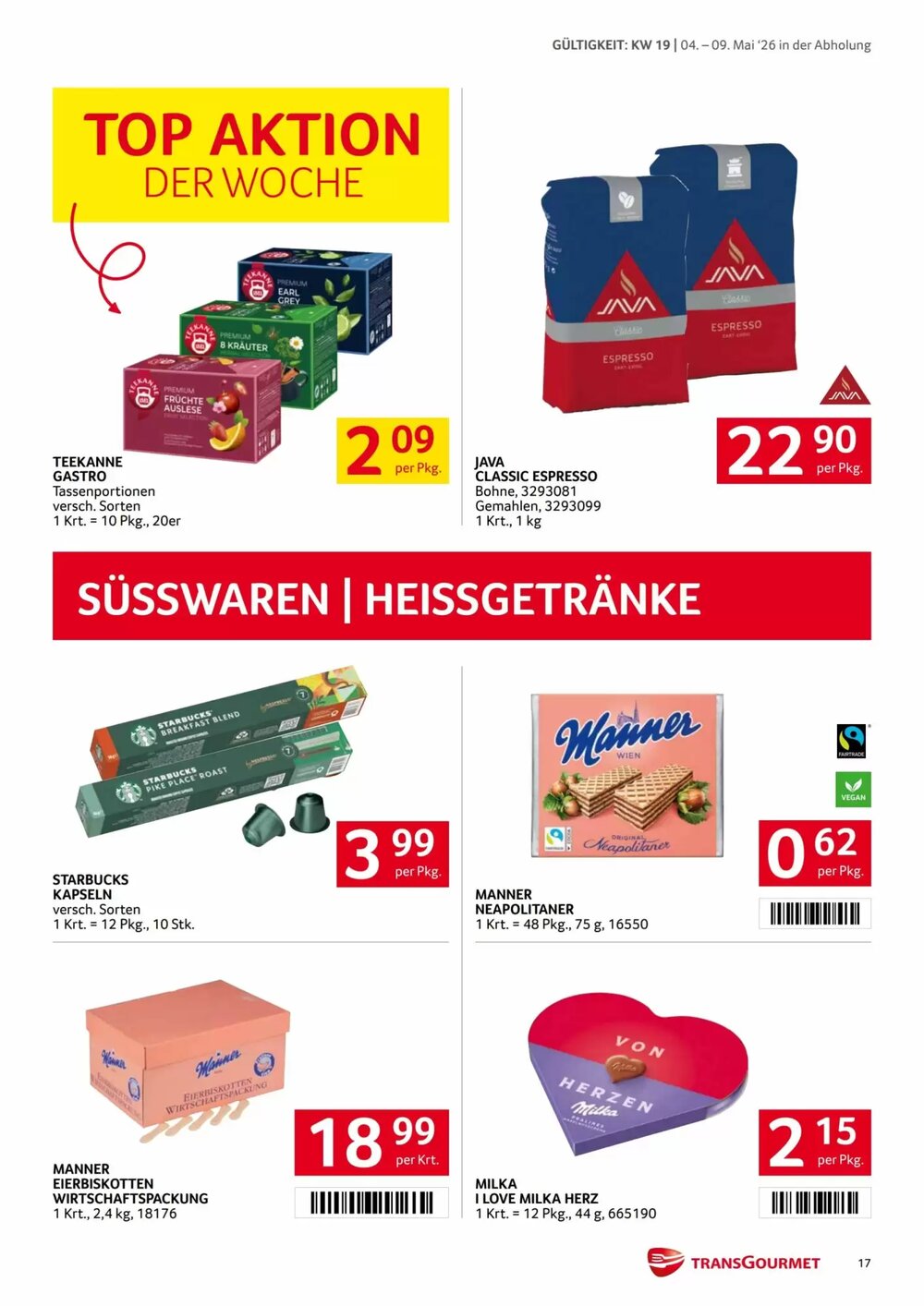 Transgourmet Flugblatt (ab 04.05.2026) - Angebote und Prospekt - Seite 17