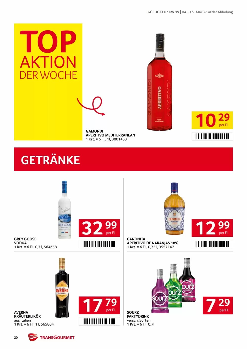 Transgourmet Flugblatt (ab 04.05.2026) - Angebote und Prospekt - Seite 20