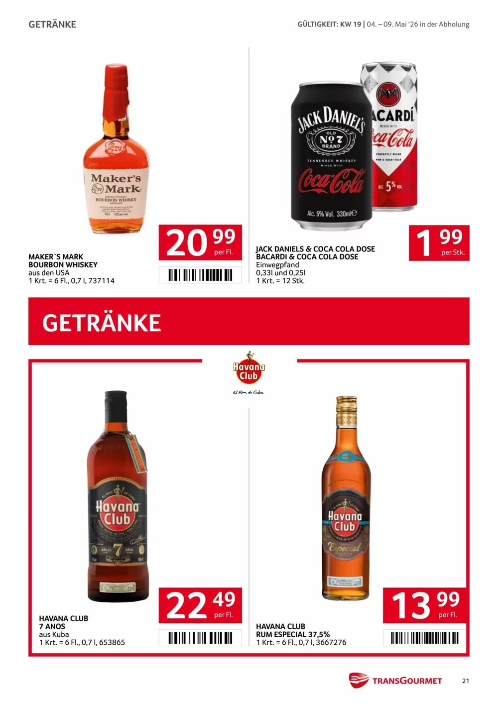 Transgourmet Flugblatt (ab 04.05.2026) - Angebote und Prospekt - Seite 21