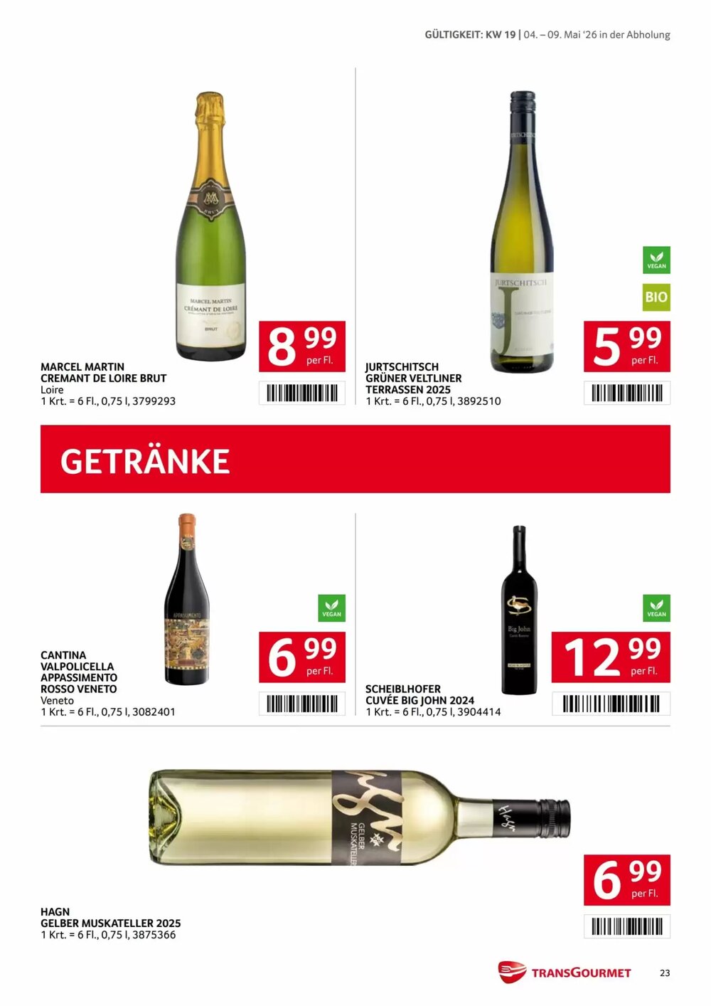 Transgourmet Flugblatt (ab 04.05.2026) - Angebote und Prospekt - Seite 23