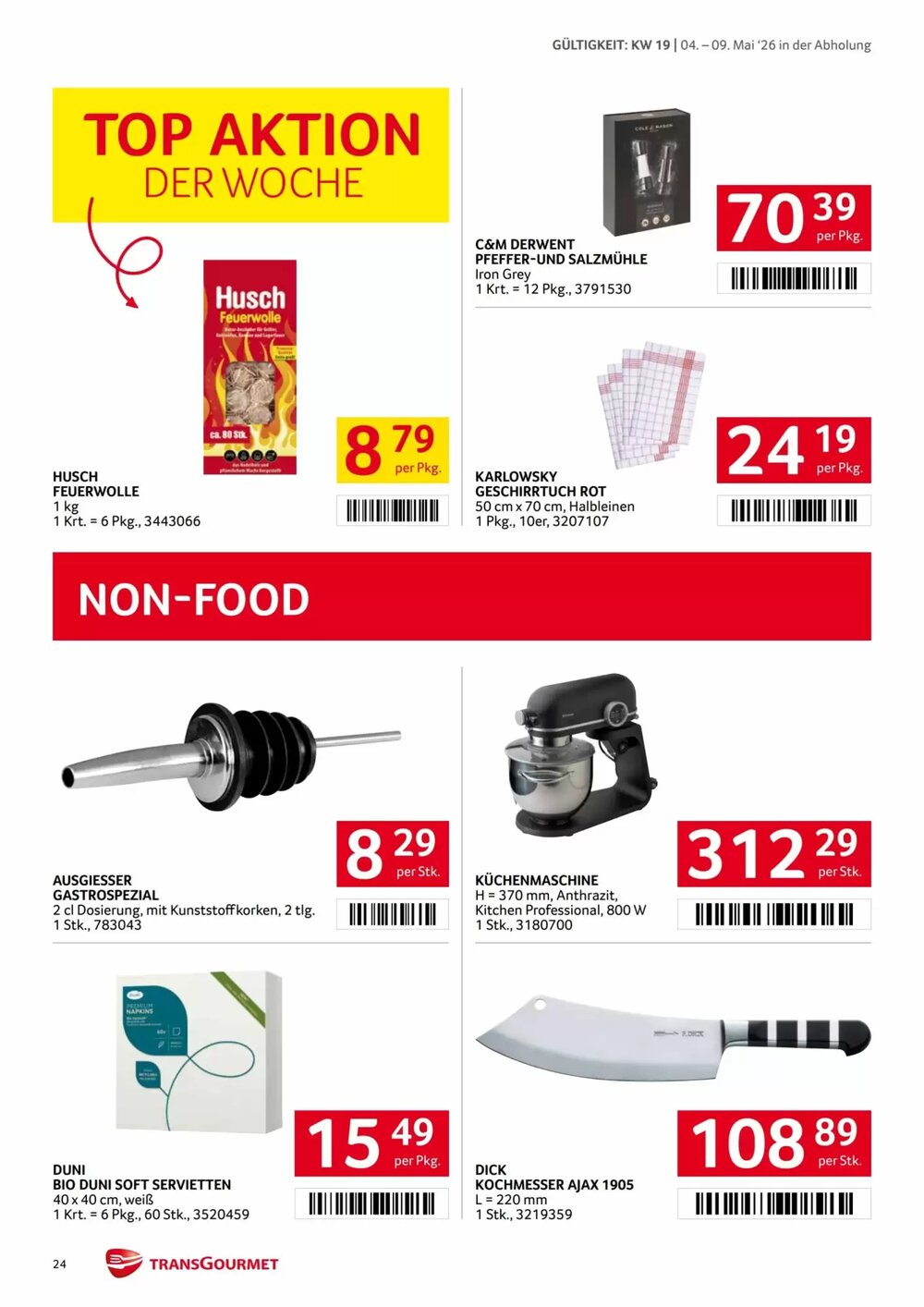 Transgourmet Flugblatt (ab 04.05.2026) - Angebote und Prospekt - Seite 24