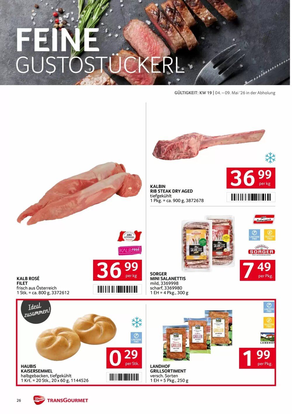 Transgourmet Flugblatt (ab 04.05.2026) - Angebote und Prospekt - Seite 26