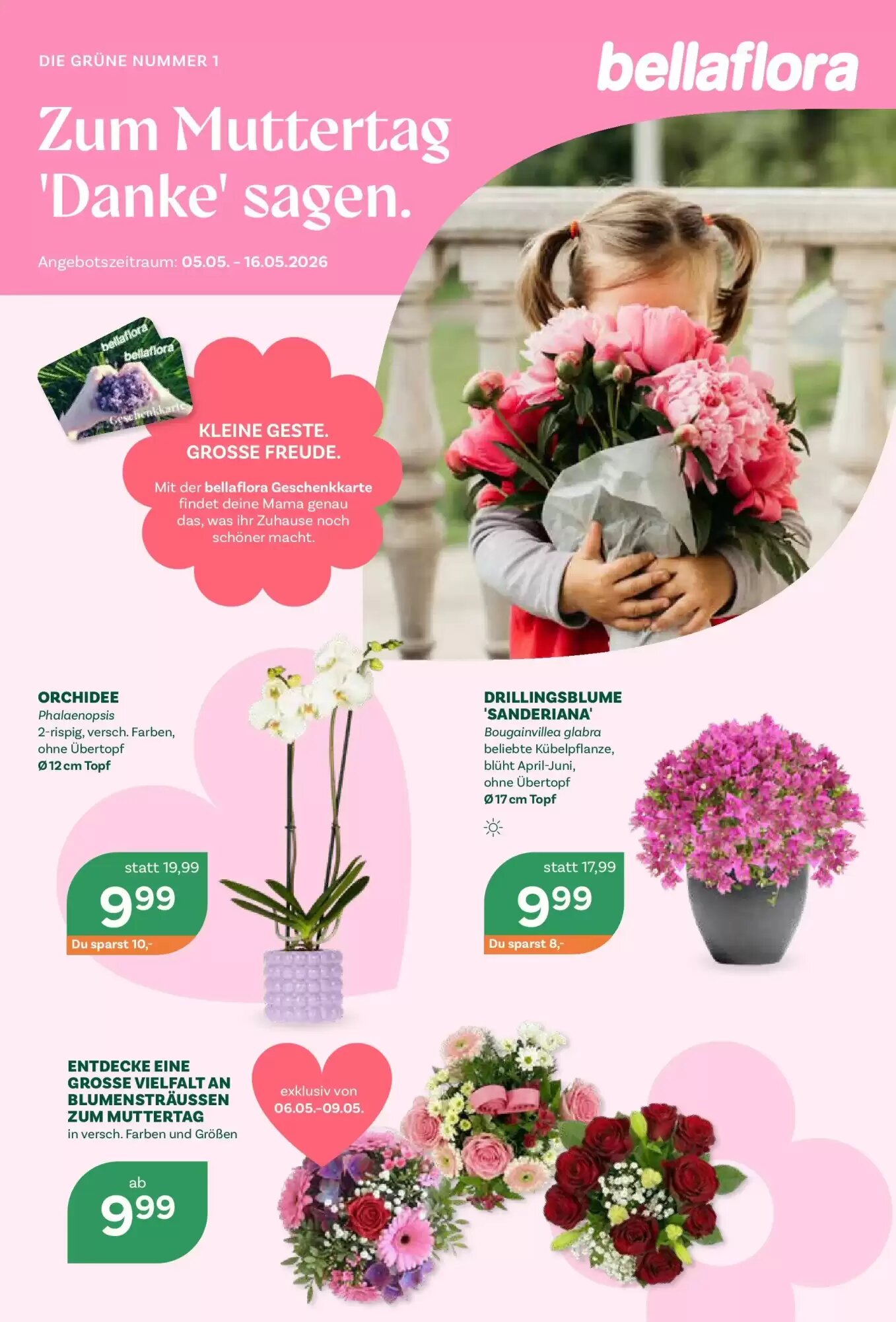 Bellaflora Flugblatt (ab 05.05.2026) - Angebote und Prospekt - Seite 1