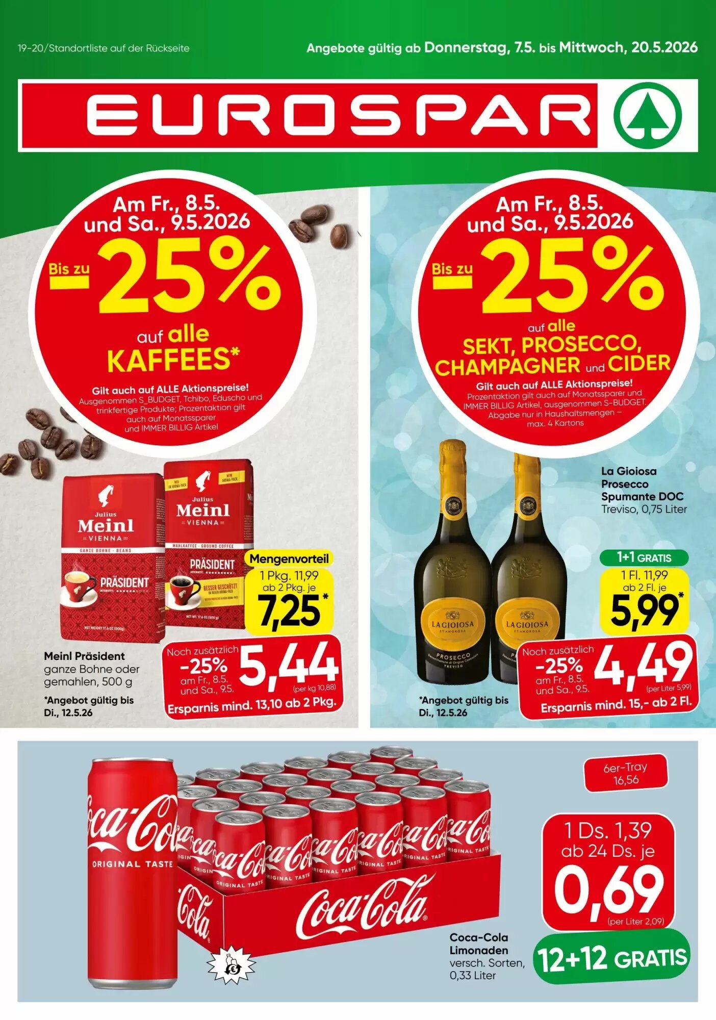 Eurospar Flugblatt (ab 07.05.2026) - Angebote und Prospekt - Seite 1
