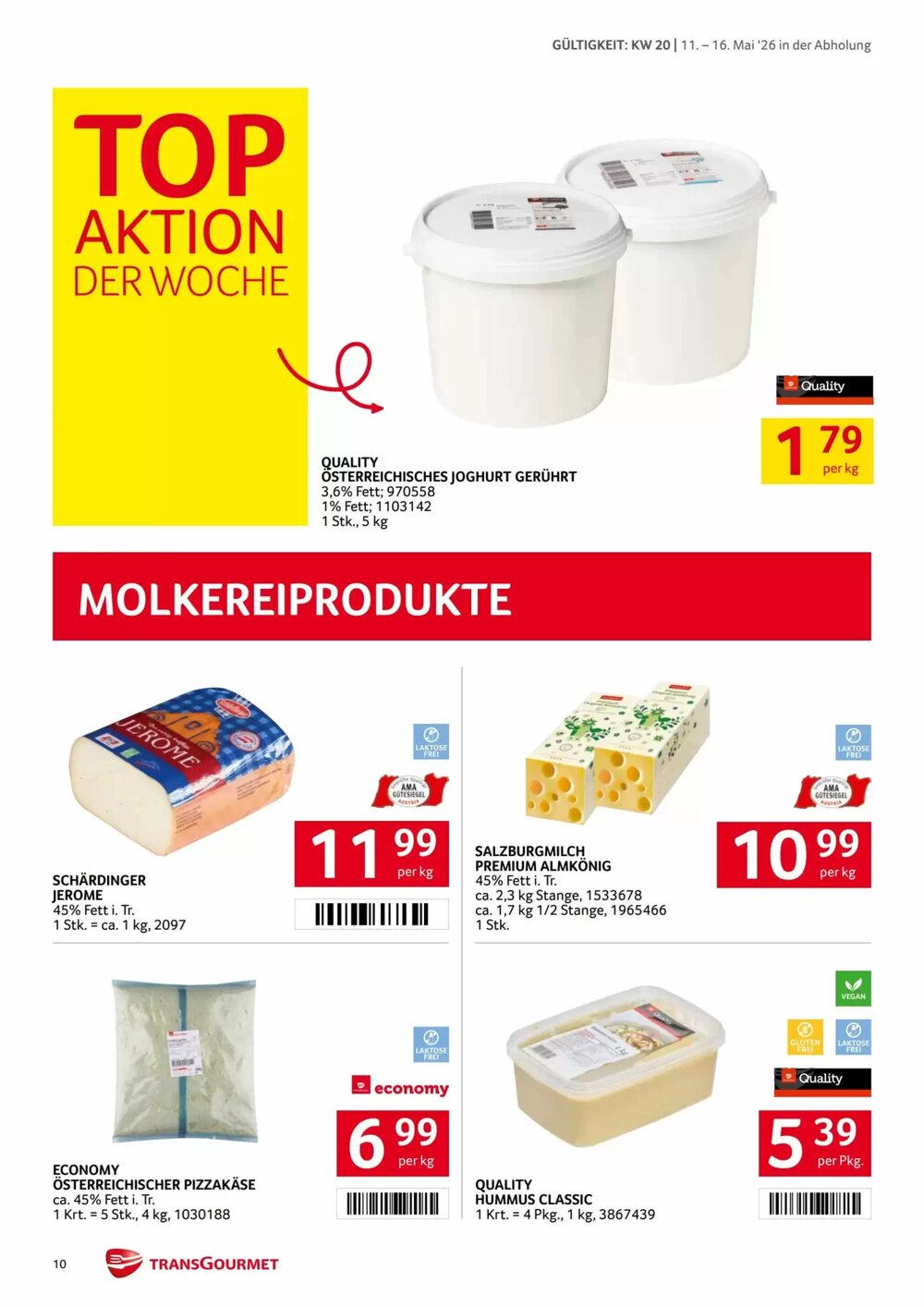 Transgourmet Flugblatt (ab 11.05.2026) - Angebote und Prospekt - Seite 10