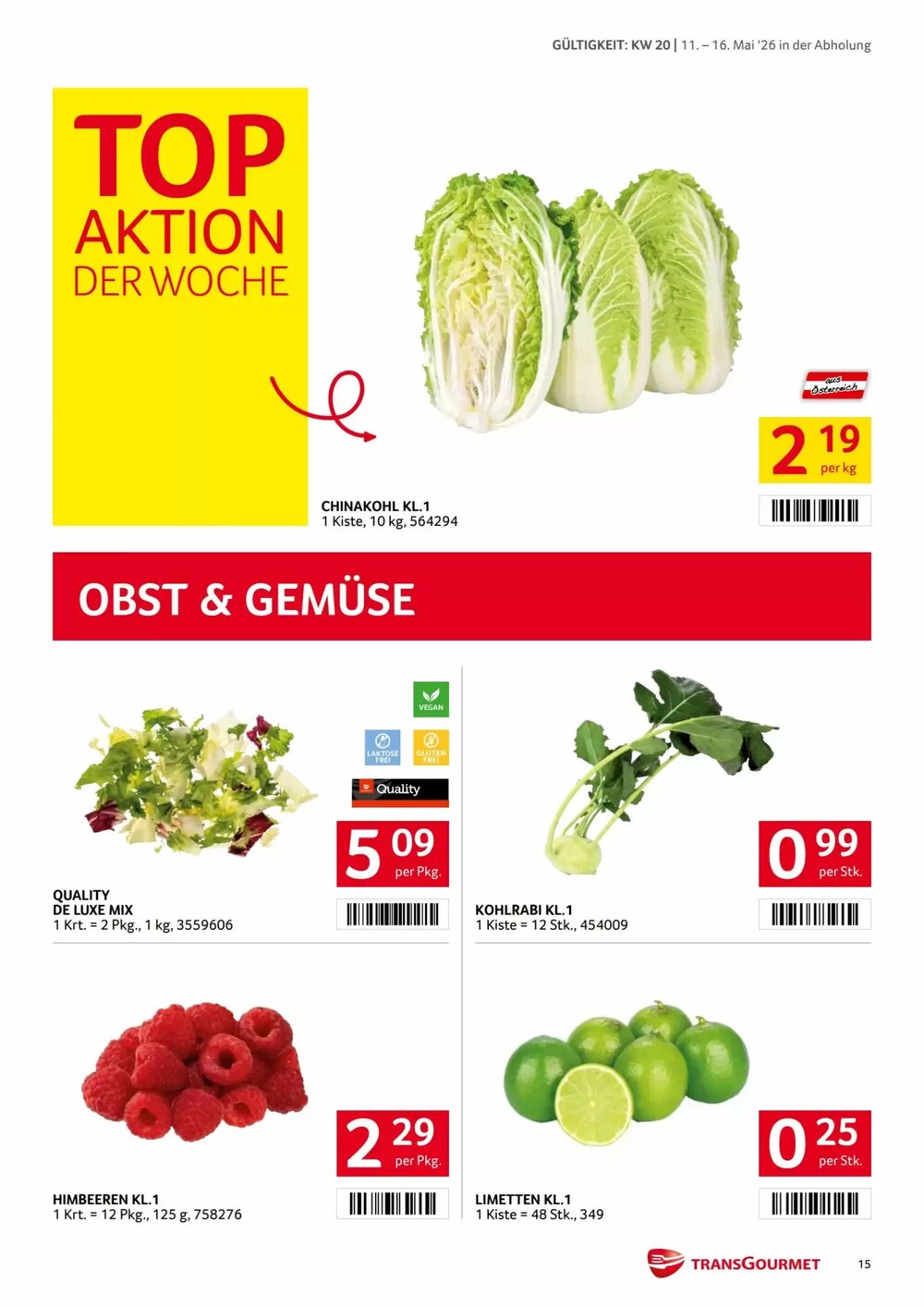 Transgourmet Flugblatt (ab 11.05.2026) - Angebote und Prospekt - Seite 15