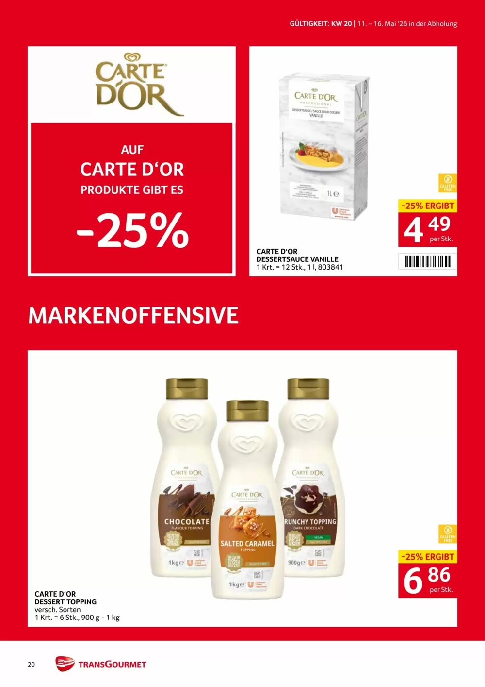 Transgourmet Flugblatt (ab 11.05.2026) - Angebote und Prospekt - Seite 20