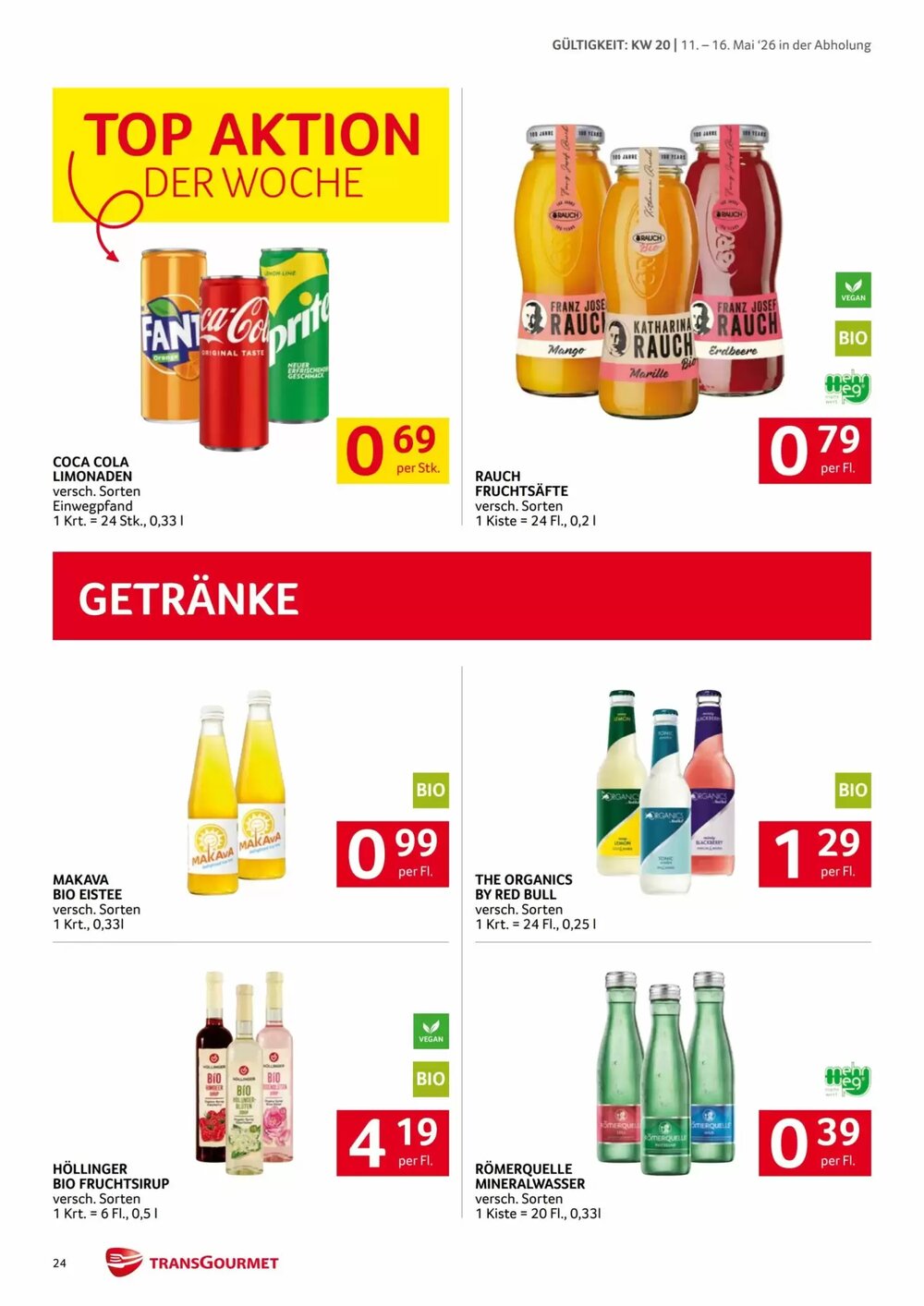 Transgourmet Flugblatt (ab 11.05.2026) - Angebote und Prospekt - Seite 24