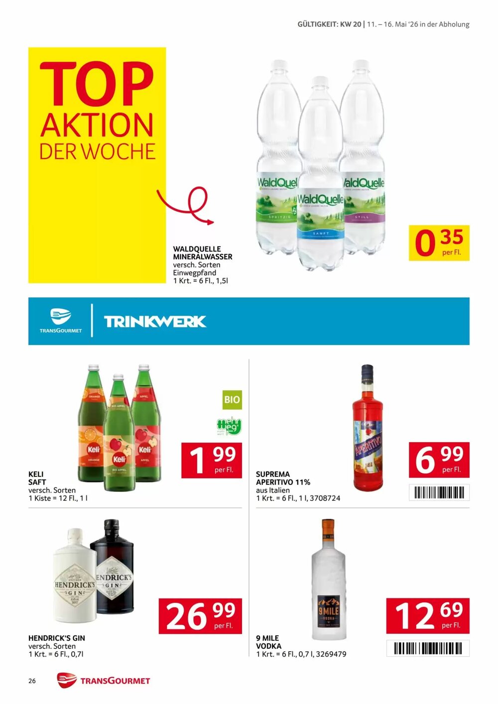 Transgourmet Flugblatt (ab 11.05.2026) - Angebote und Prospekt - Seite 26