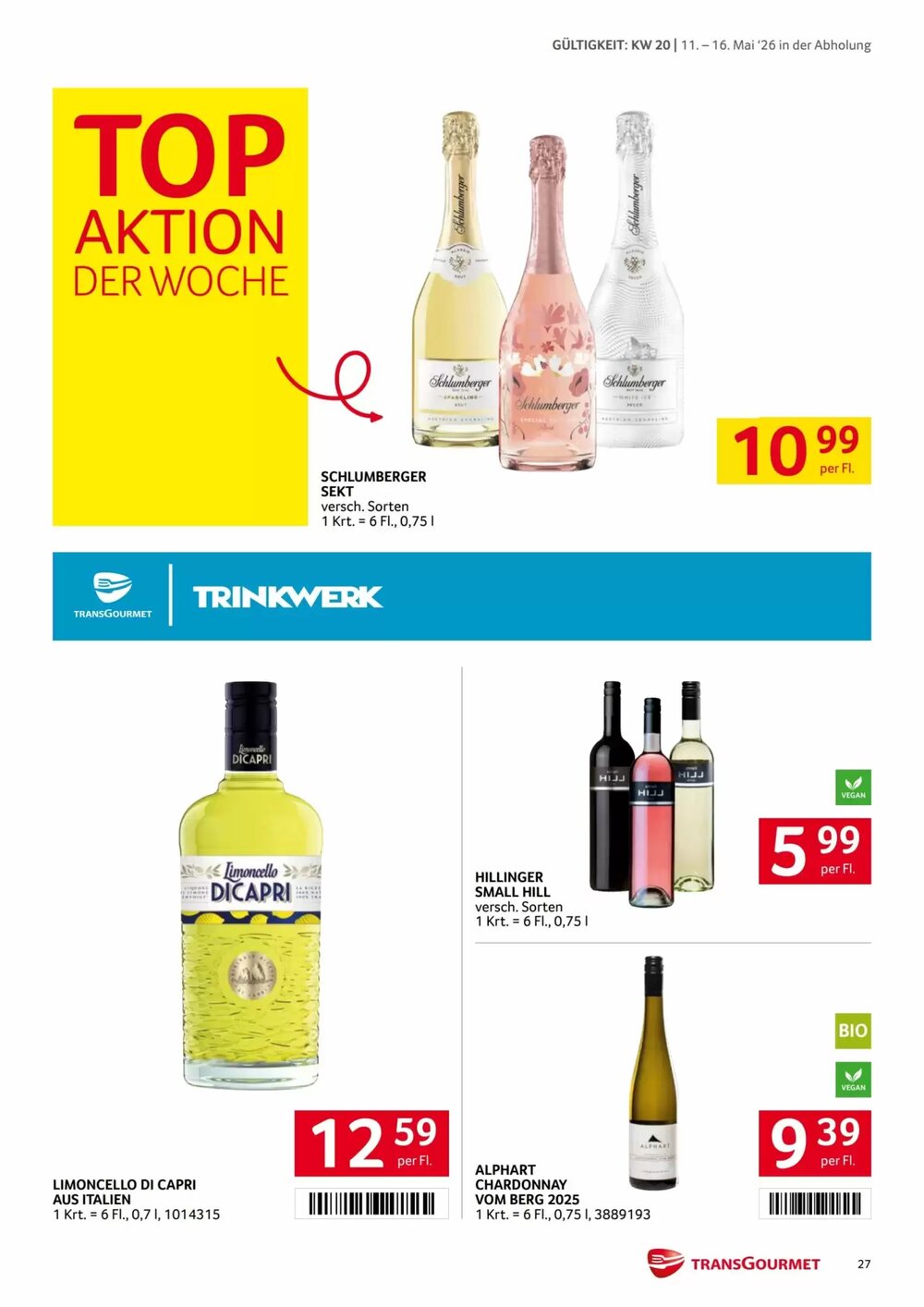 Transgourmet Flugblatt (ab 11.05.2026) - Angebote und Prospekt - Seite 27
