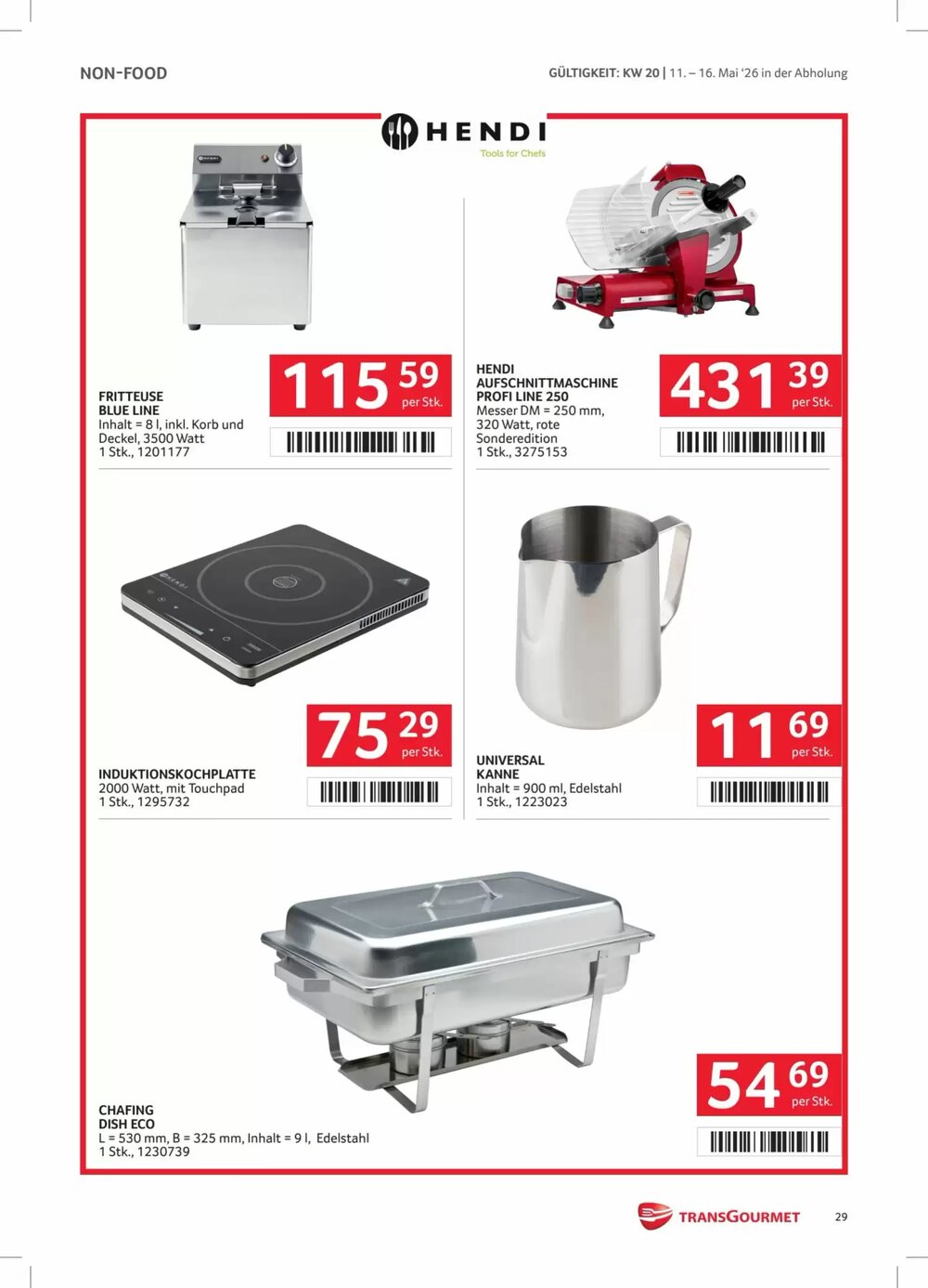 Transgourmet Flugblatt (ab 11.05.2026) - Angebote und Prospekt - Seite 29