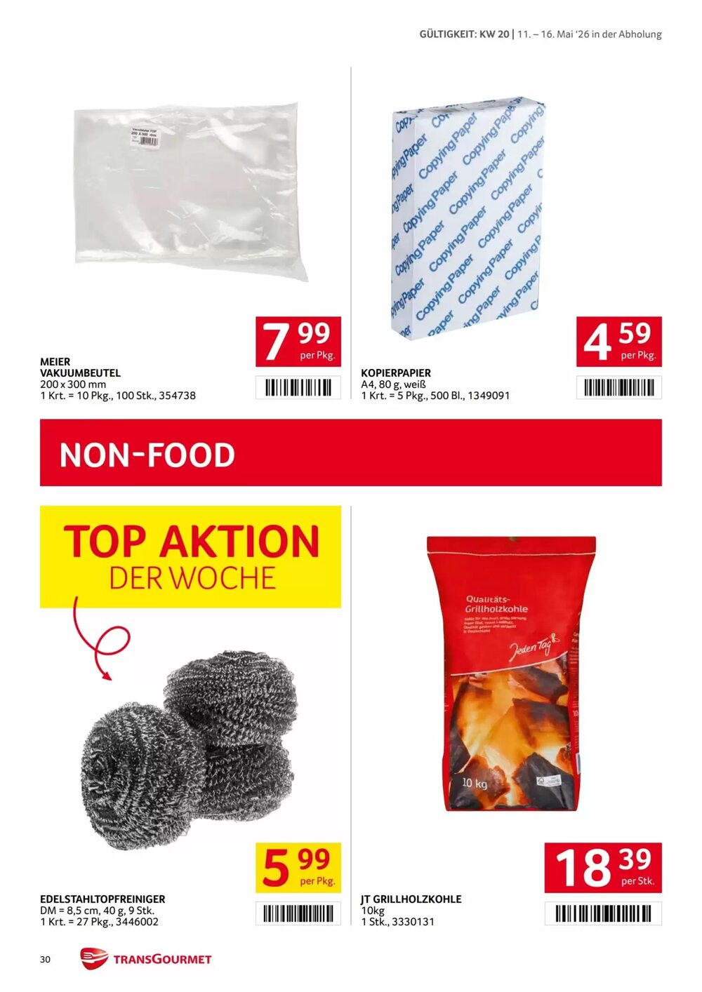 Transgourmet Flugblatt (ab 11.05.2026) - Angebote und Prospekt - Seite 30